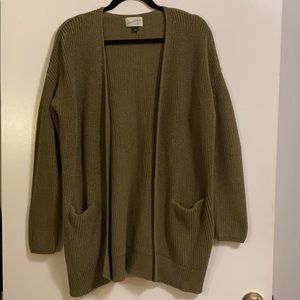 Universal Thread Cardigan Green Size Large